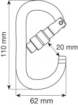 Карабин OVAL XL LOCK, CAMP