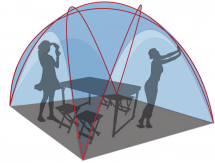 Шатер "Space One" камуфляж, Canadian Camper