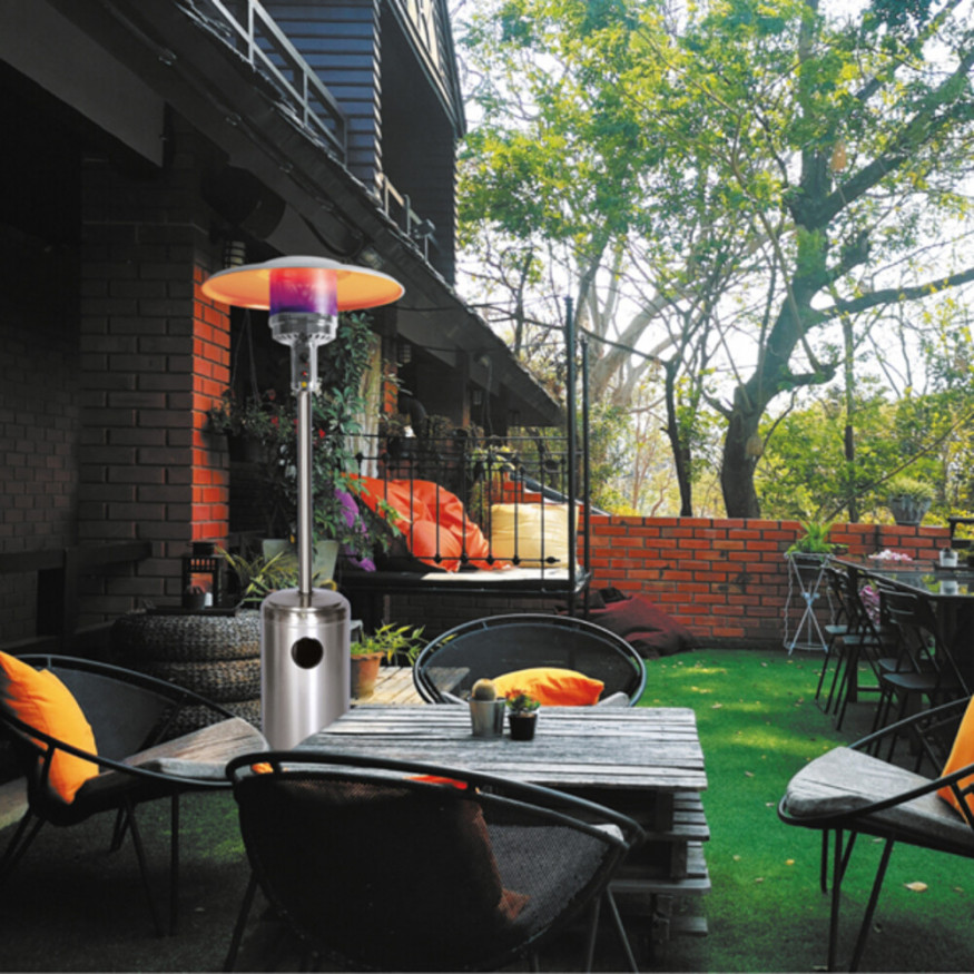 Уличный газовый обогреватель Aesto A-02T, нерж.сталь