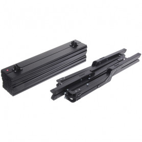 Стол кемпинговый складной, 114*59*43 см, цвет: чёрный, каркас алюминий