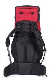 Рюкзак туристический Хальмер 4, с латами, черный-вишня, 100 л, ТАЙФ