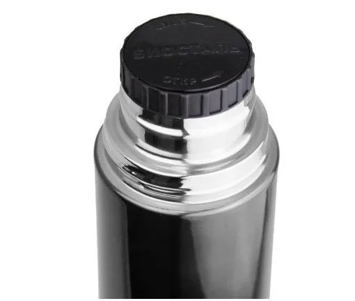 Термос Биосталь с узкой горловиной, цвет вороненая сталь, 0,5 л