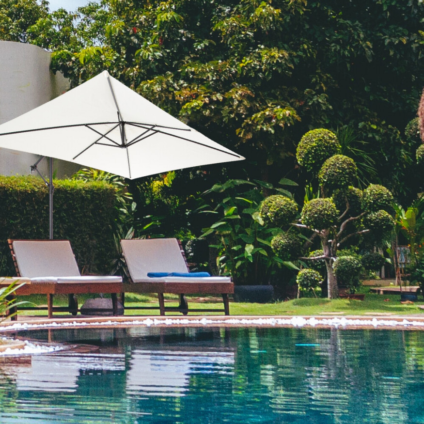 Зонт садовый бежевый, 6401, Green Glade