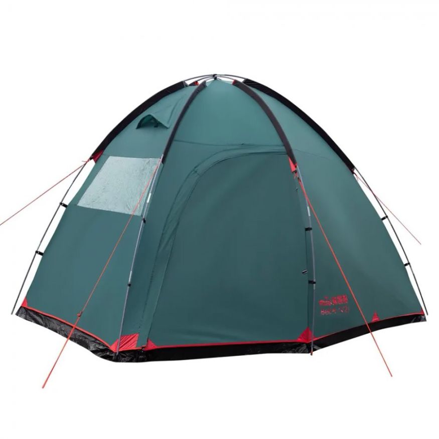 Палатка Bell 4 v2, зеленый цвет, Tramp